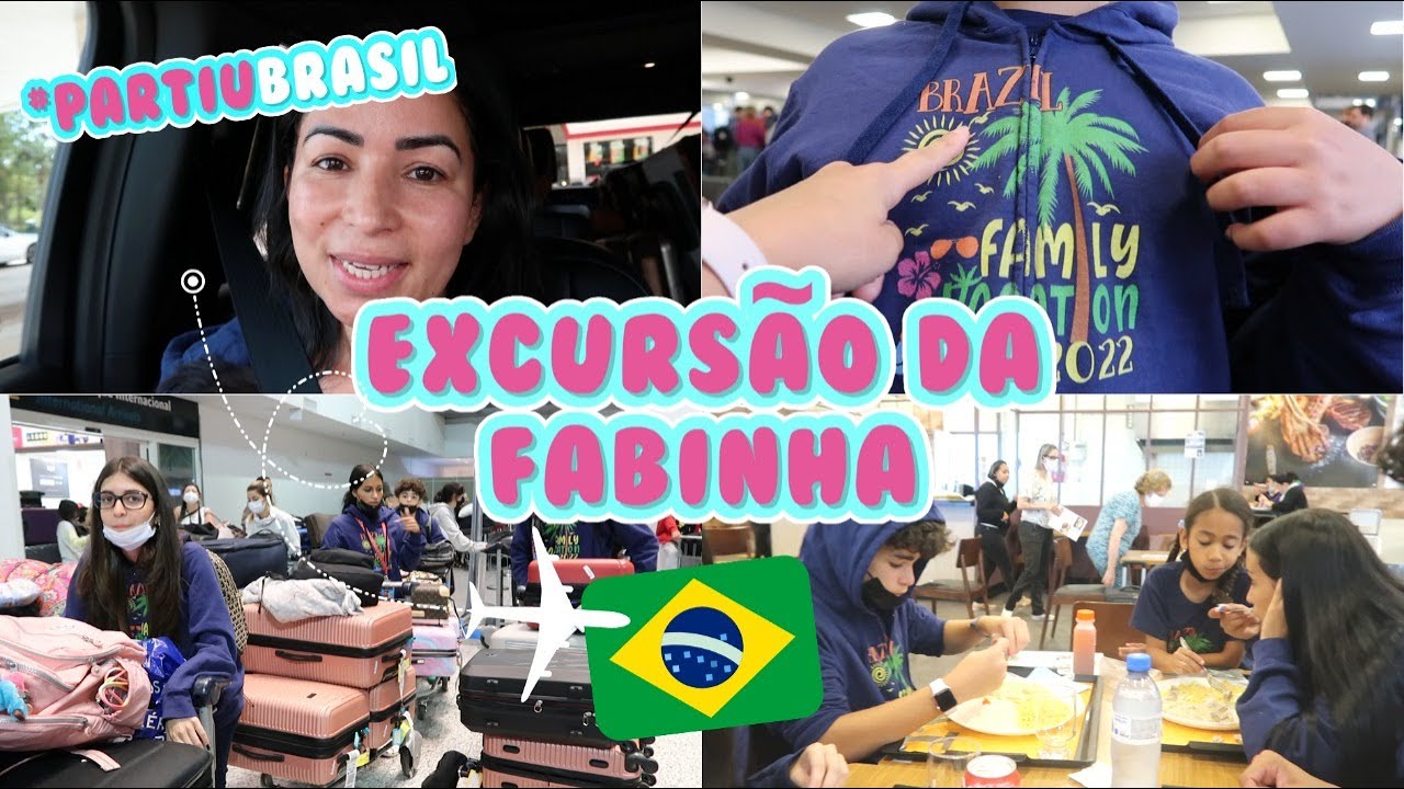 CHEGOU O DIA DA NOSSA VIAGEM PARA O BRASIL | EXCURSÃO DA TIA FABINHA
