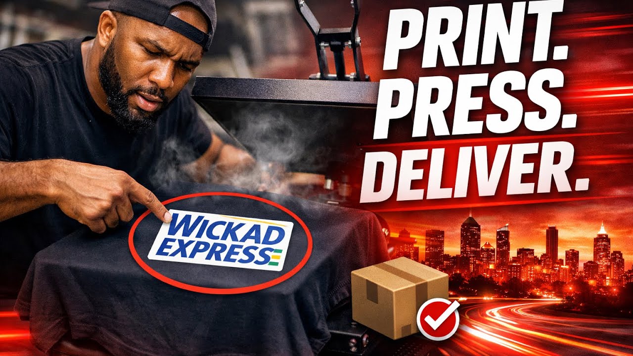 Wickad Designs is live! Pressing Up Wickad Express - Out For Delivery! 