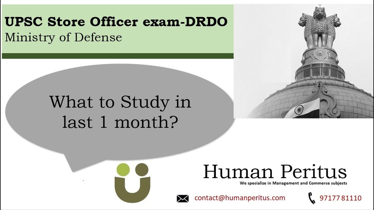 UPSC Store Officer exam 2023- DRDO
