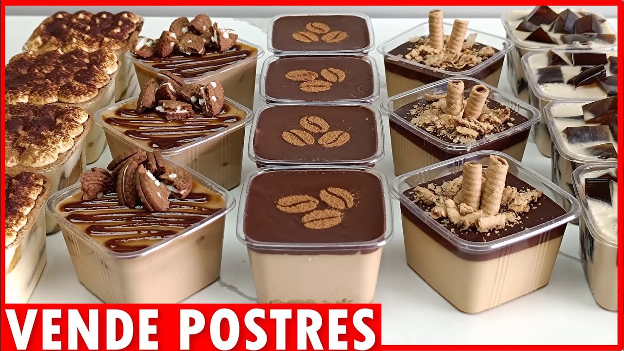 💥Cómo Hacer POSTRES de CAFÉ para NEGOCIO💰6 Recetas Fáciles