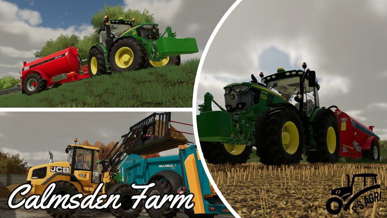 Slurry and Muck Spreading ~ Calmsden Farm FS22