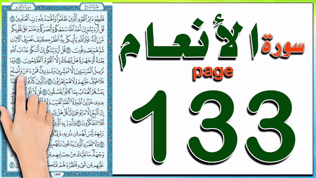 سورة الانعام صفحة 133
