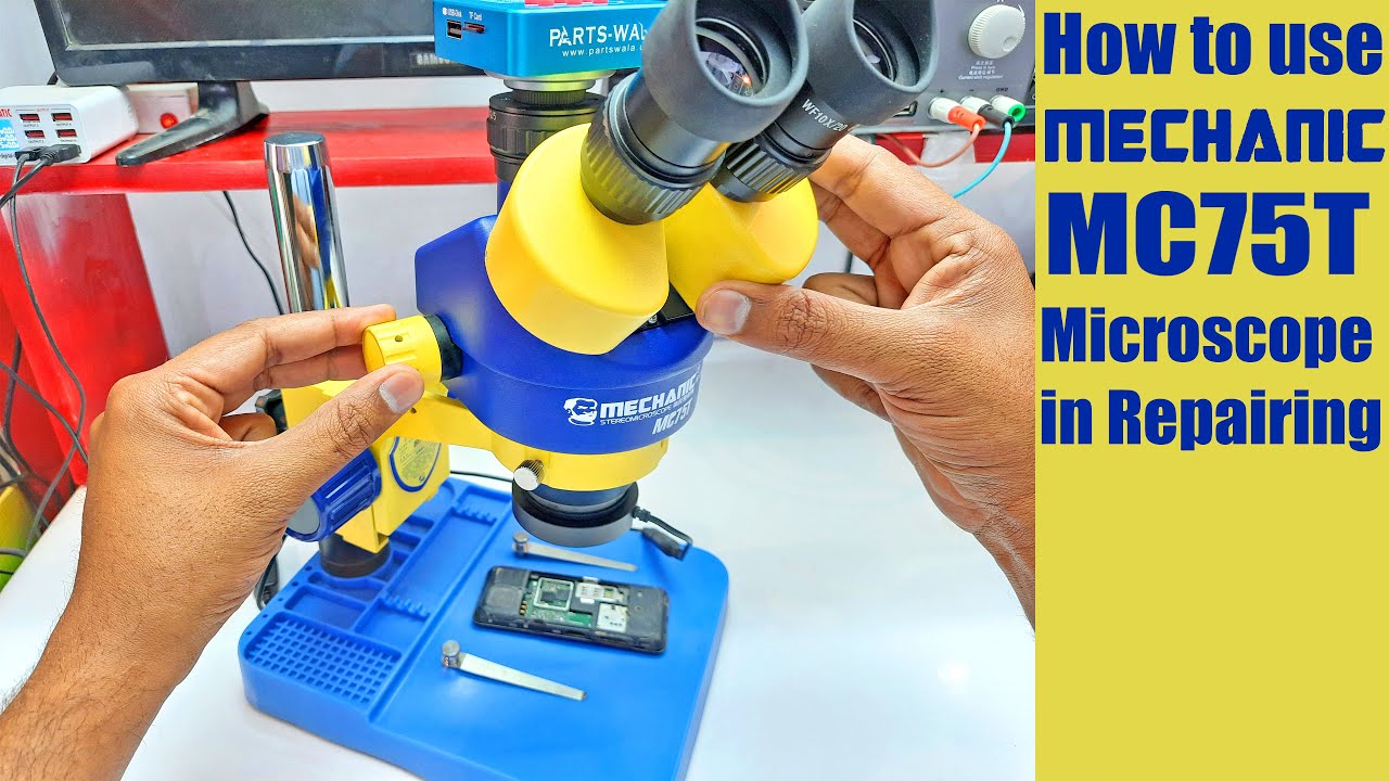 How to use Stereo Mechanic MC75T Industrial Microscope in mobile phone repairing