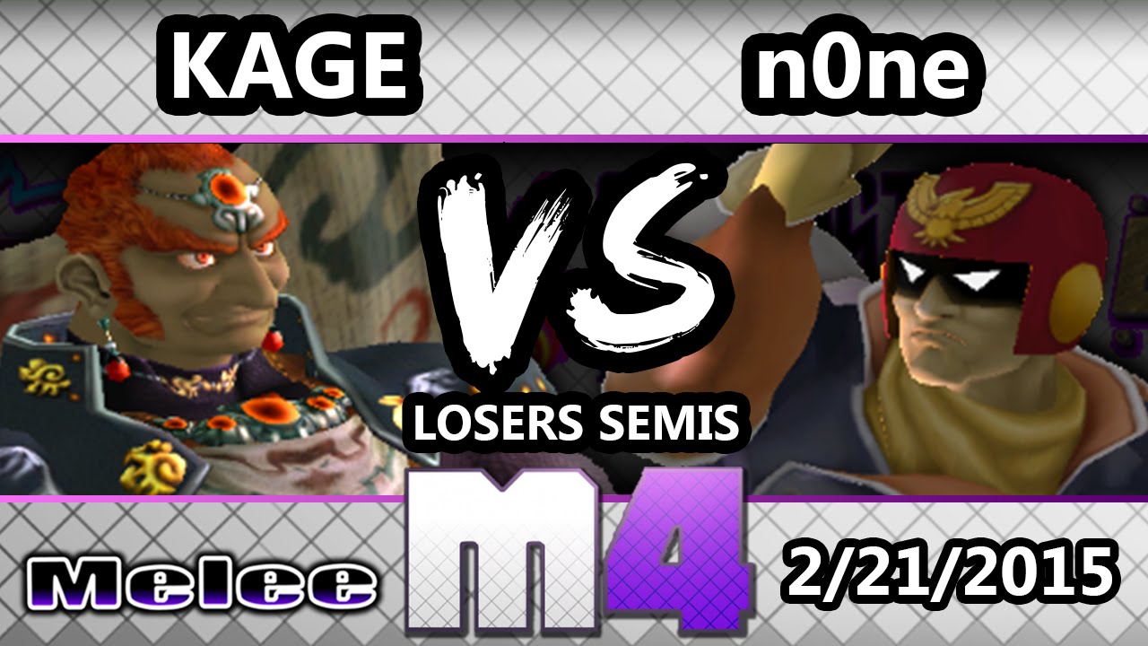 McSmashter 4 - none (Captain Falcon) Vs. Kage (Ganondorf, Falcon) SSBM Losers Semis - Melee