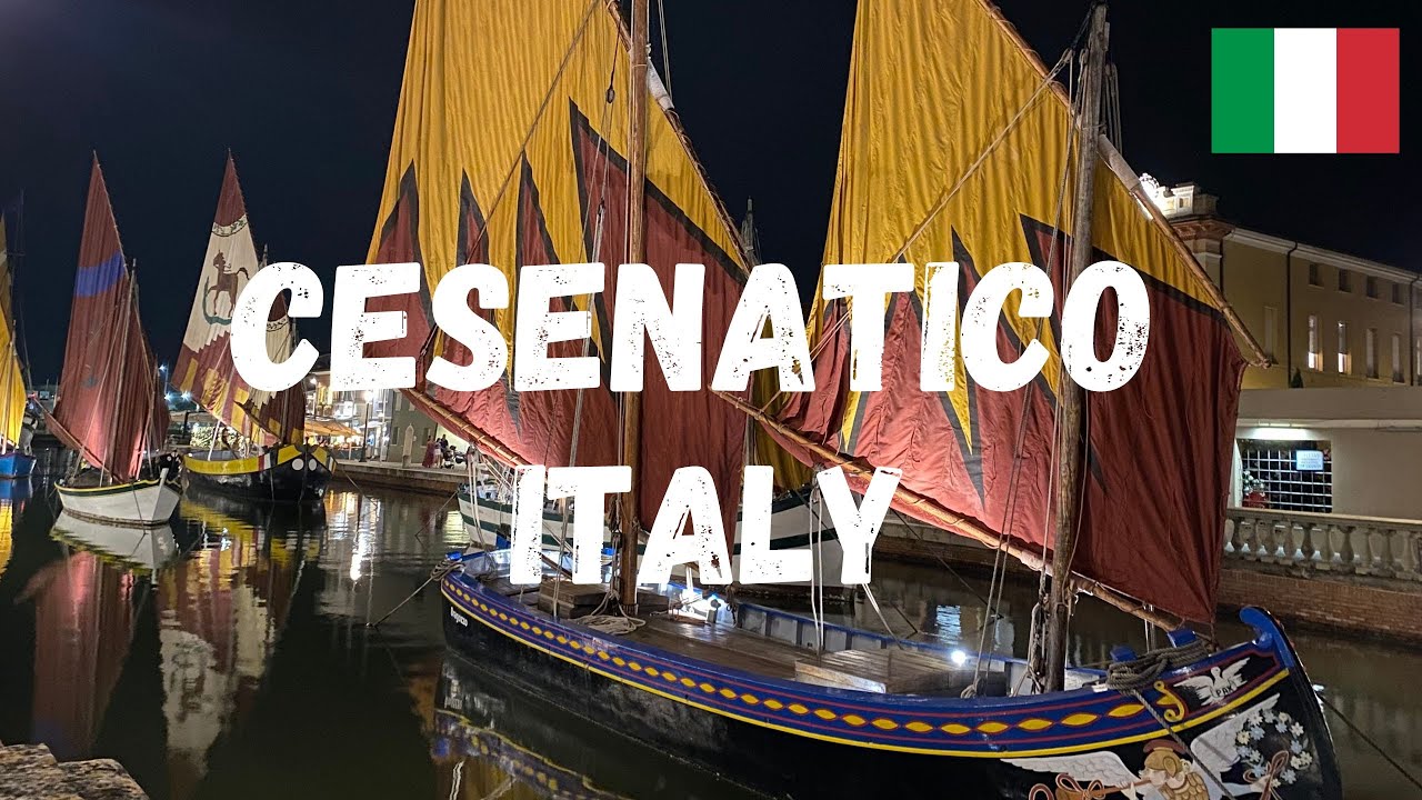 Cesenatico - Italy. Summer escape to Italy 🇮🇹. City Walking Tour.
