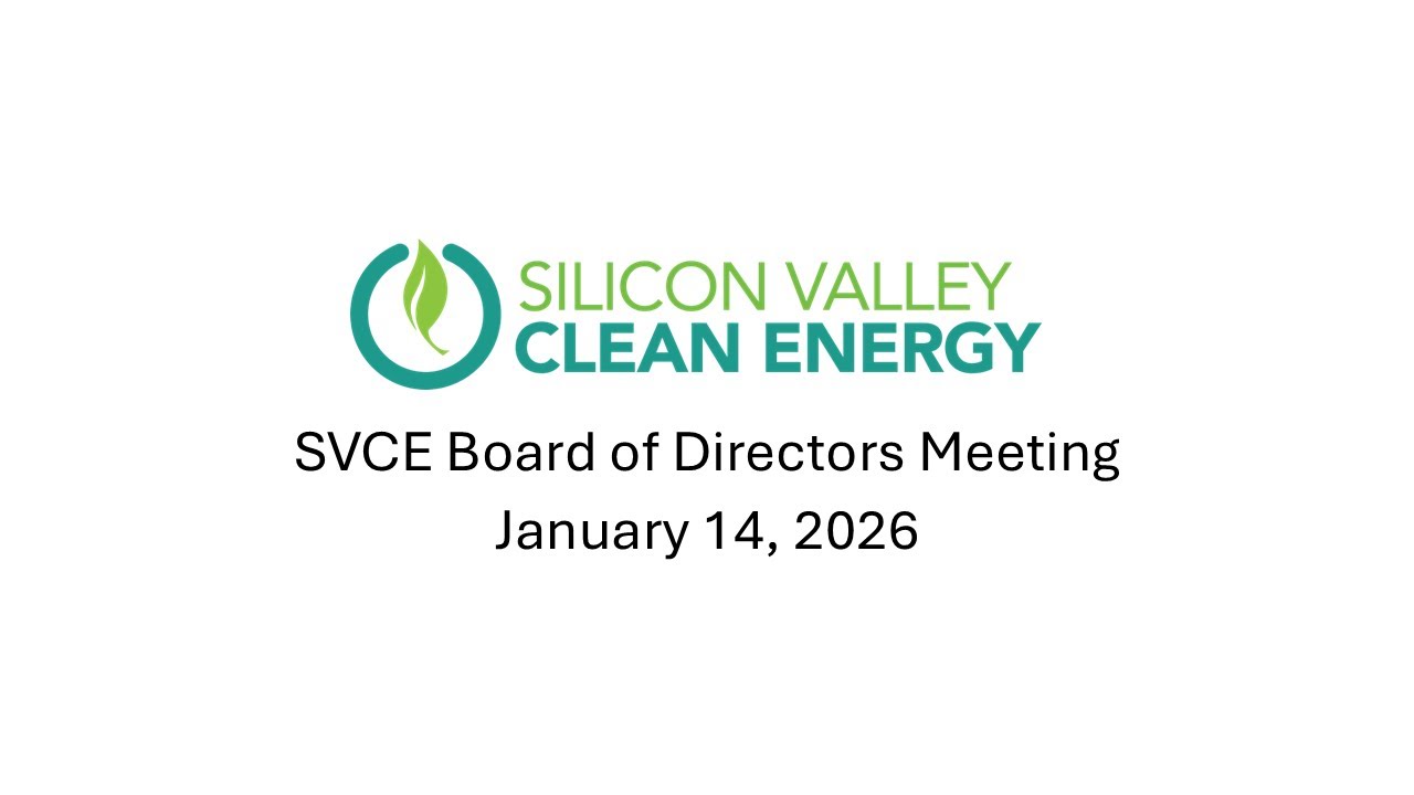 SVCE Board of Directors Meeting, January 14, 2026
