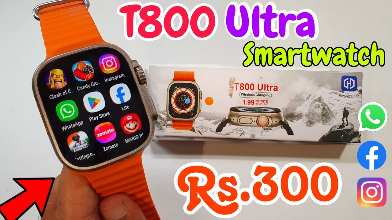 T800 Ultra Smart Watch Unboxing | Best Smartwatch Under 500 | t800 ultra smartwatch