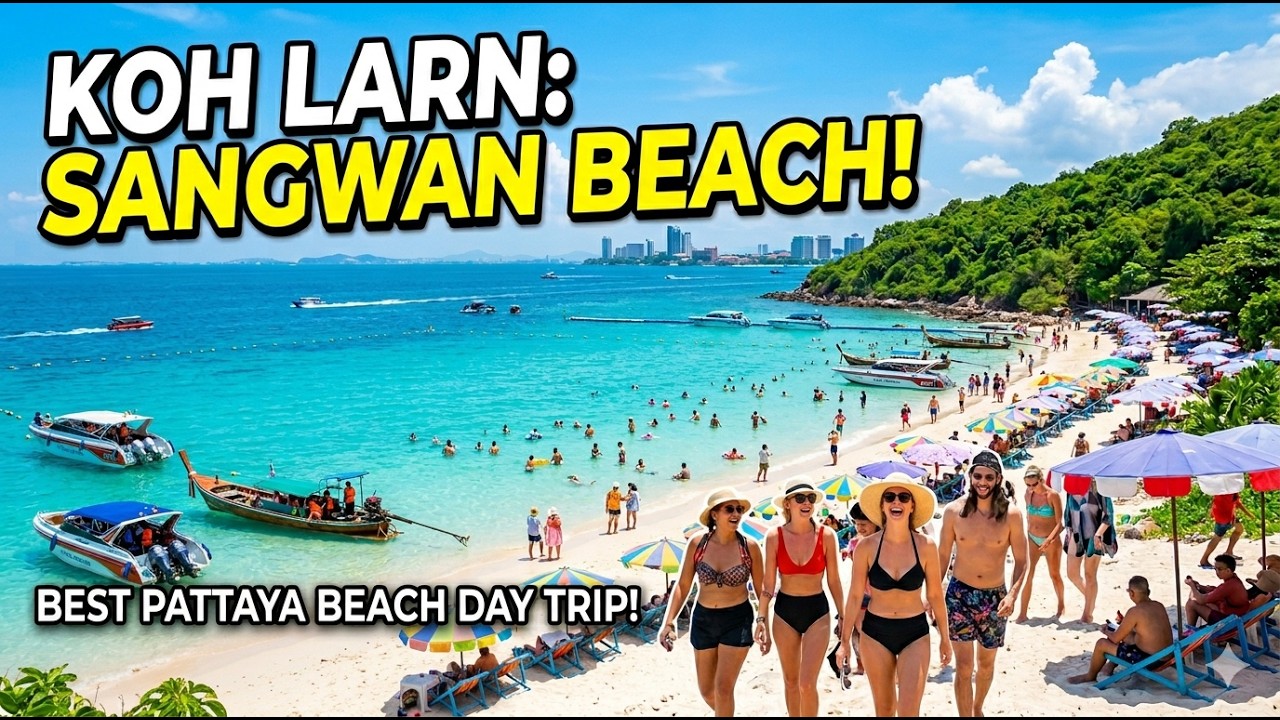 Koh Larn Island Pattaya, experience the peaceful ambiance of Sangwan Beach