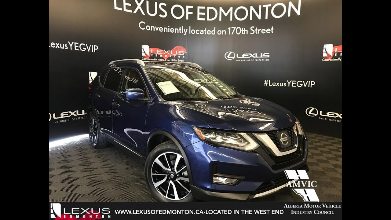 Blue 2017 Nissan Rogue SL Platinum Review Edmonton Alberta - Lexus of Edmonton