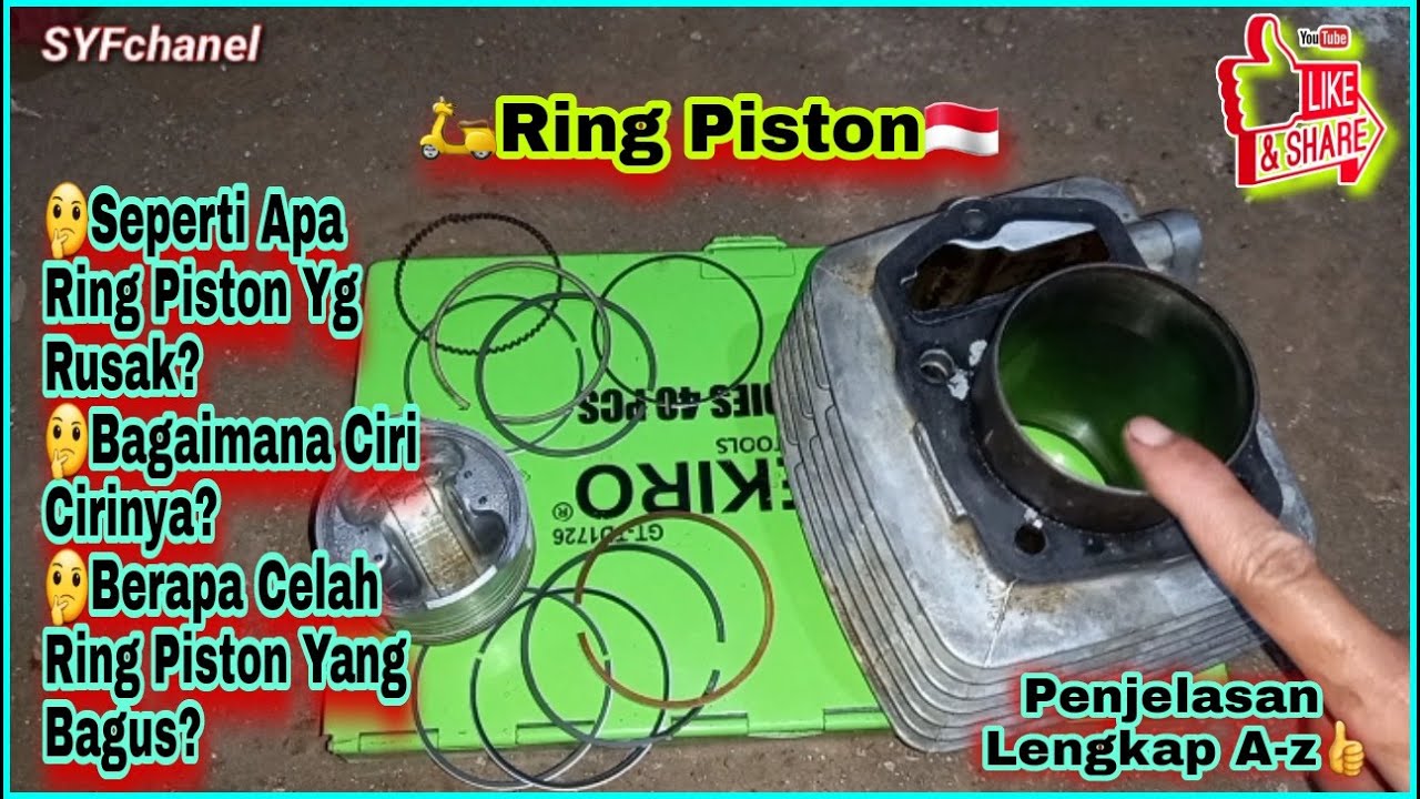 Ciri Ciri Ring Piston Motor Rusak Atau Waktunya Ganti🧐🛵🇮🇩