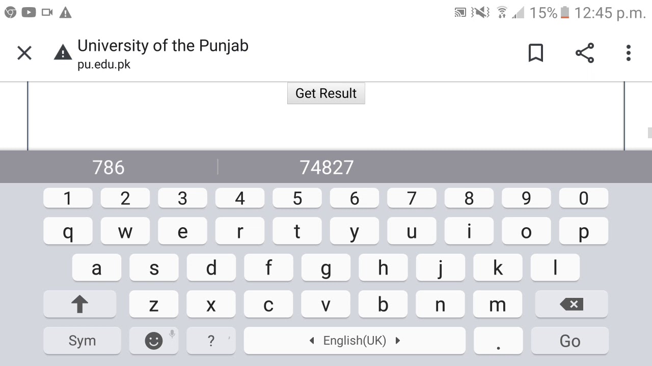 Ba/Bsc online Result part 2 2020 punjab university