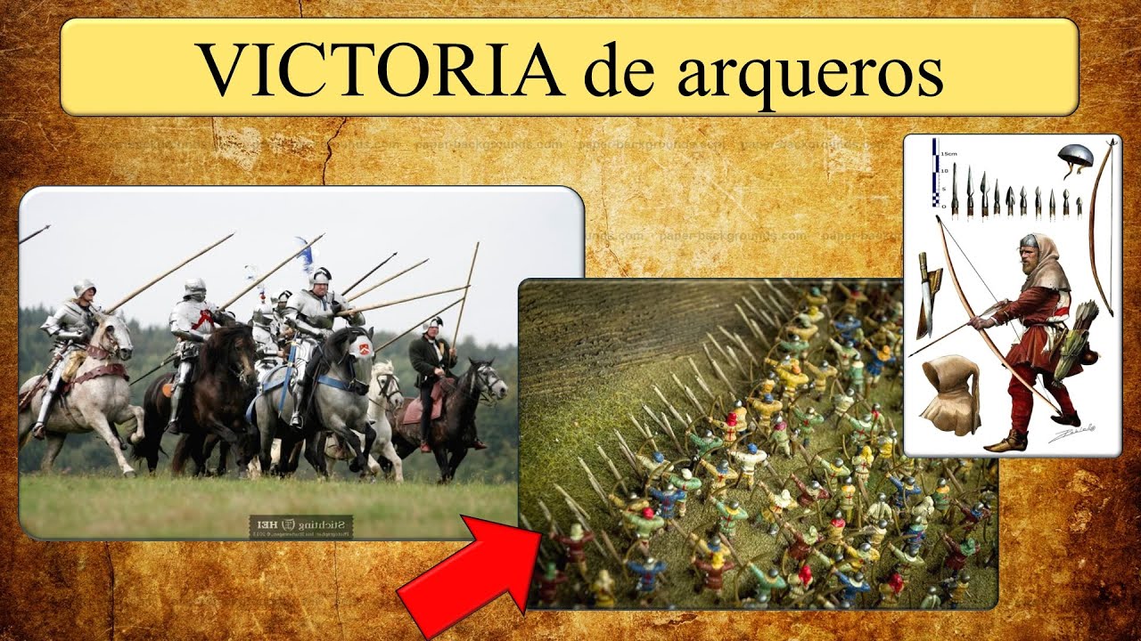 Agincourt (1415): arqueros DERROTANDO a un ejército medieval, con la ayuda de defensas de campo