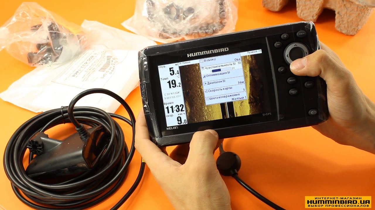 Видео-обзор эхолота Humminbird Helix 5 SI GPS