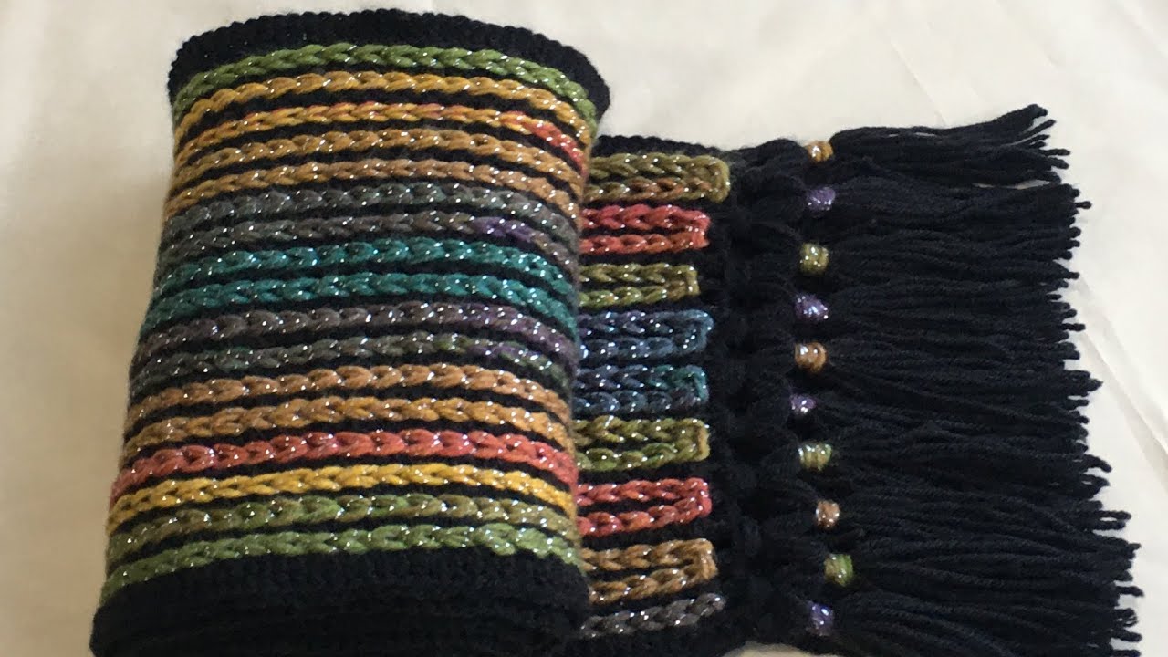 Easy Crochet Scarf Step by Step Tutorial for Beginners