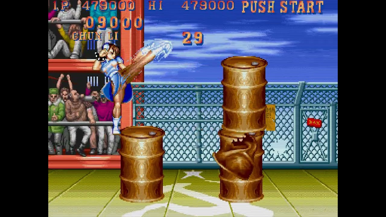 Street Fighter 2 Champion Edition Chun Li Hardest 1 Coin (Vega Humilhado, Double Perfect!!)