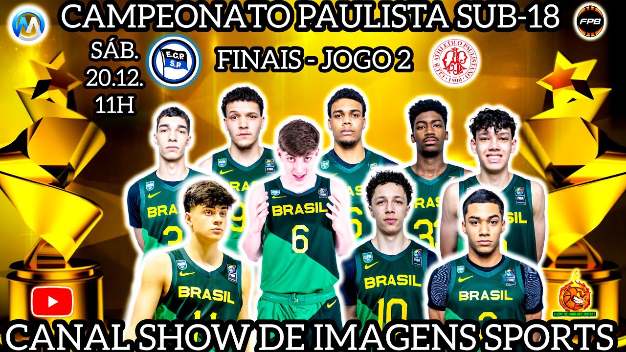 #AOVIVO - CAMPEONATO PAULISTA U18 PINHEIROS (88) X (73) PAULISTANO - FINAL- JG 2 - 20.12.25