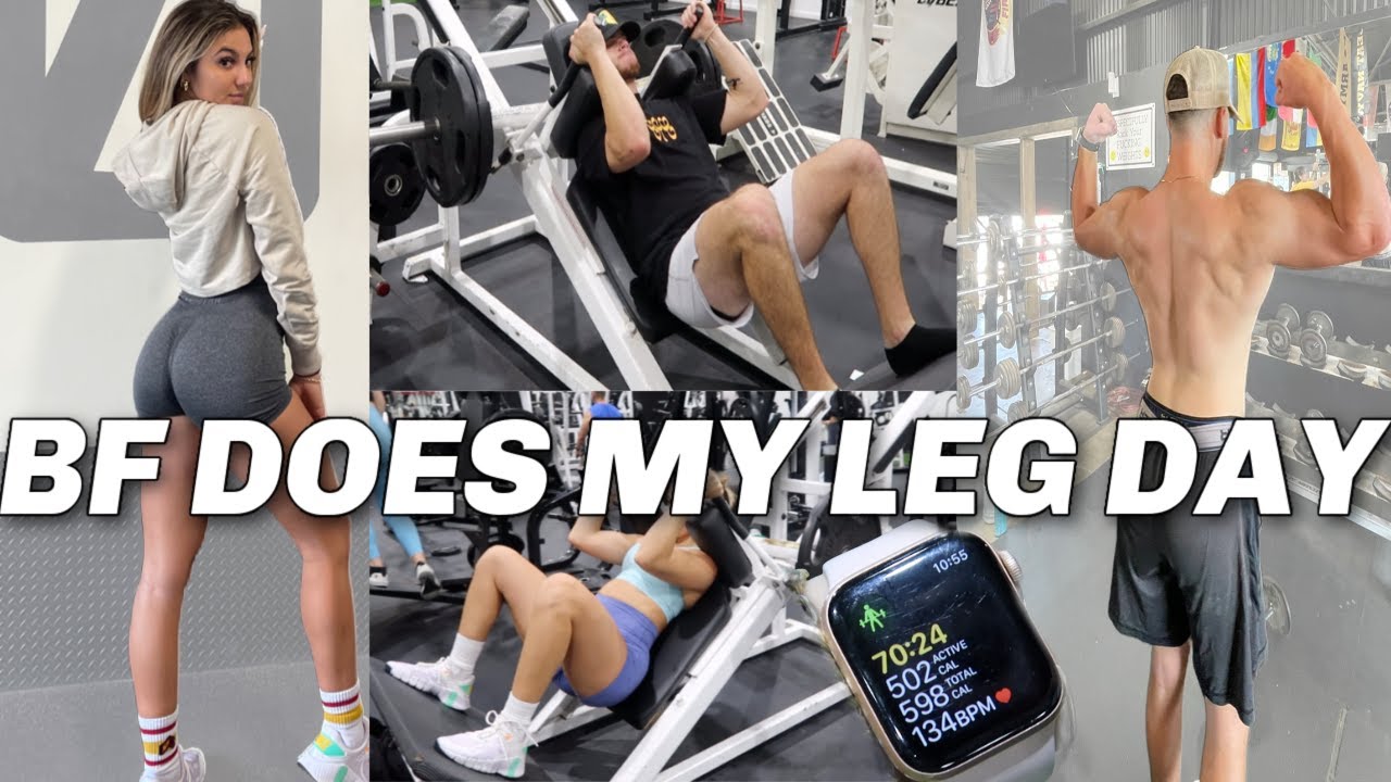 HE DOES MY QUAD DAY! | couple's workout