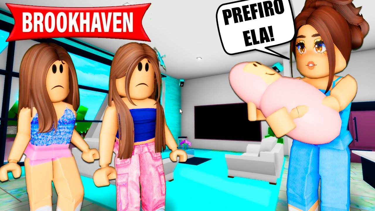 AS IRMÃS FORAM TROCADAS POR UMA BEBÊ REBORN! | Historinhas Brookhaven RP | Roblox
