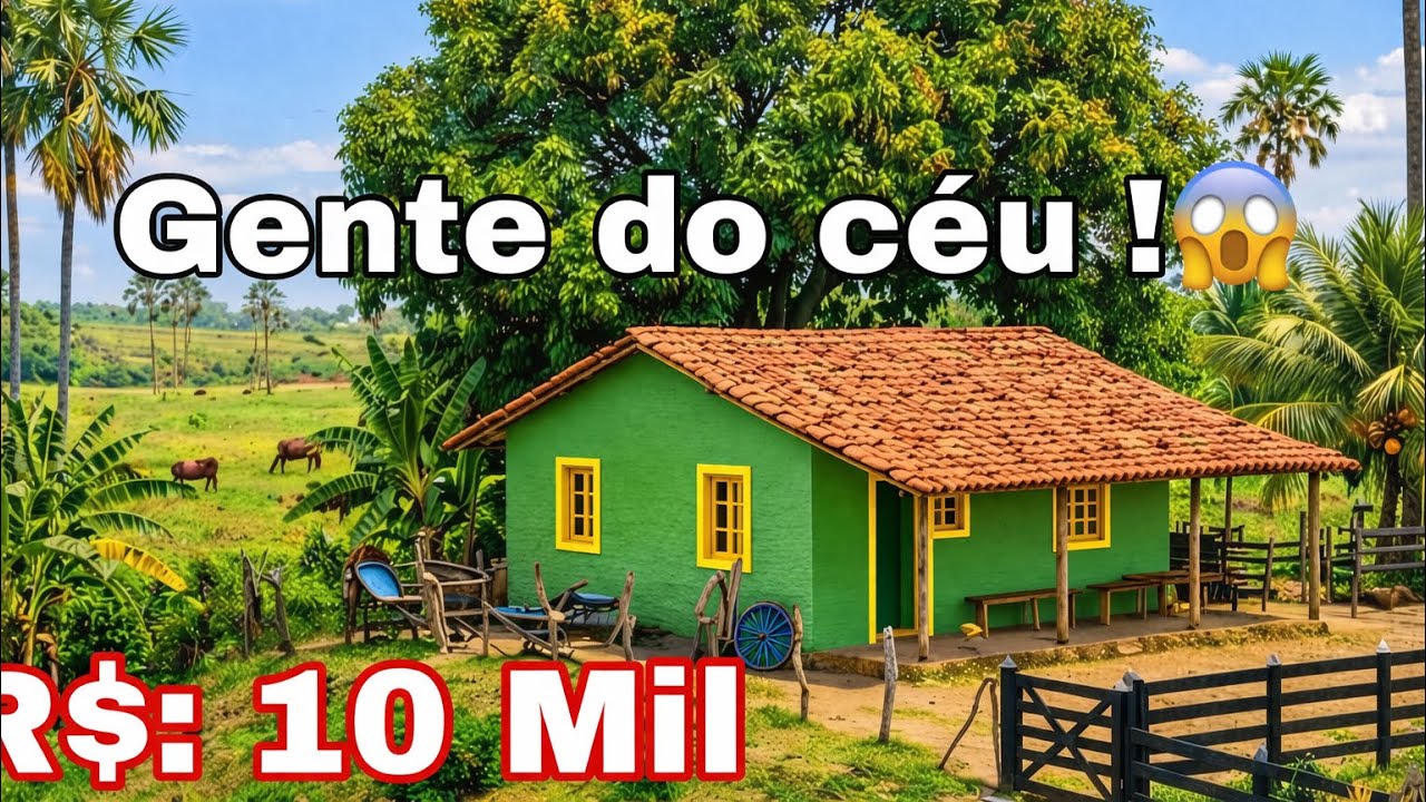 ( S&Iacute;TIO A VENDA) R$: 10.000 MIil - Voc&ecirc; Compraria Esse S&iacute;tio?😱 S&iacute;tio Barato Com &Aacute;gua e Natureza!