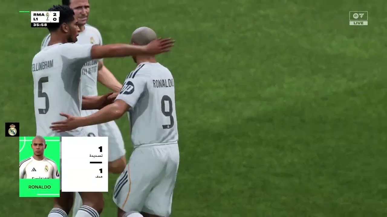 ريال مدريد القديم 🆚 الدوري الفرنسي القديم مباراة جنونيه 🔥⚽️.  ( فيفا ).