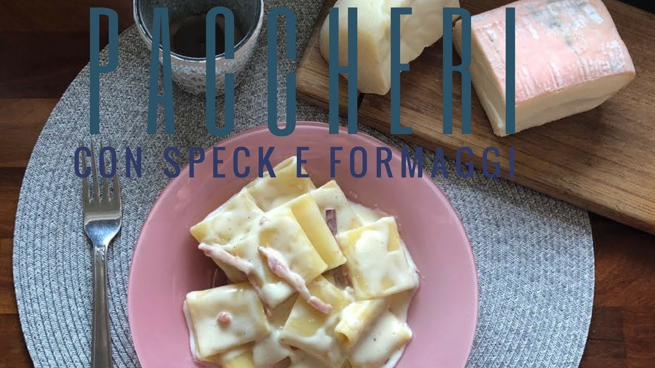 Paccheri Cremosi allo Speck e Taleggio - La Cuoca Pasticciona