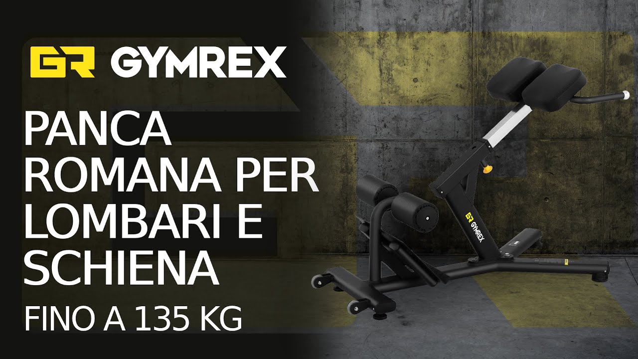 Panca romana per lombari e schiena Gymrex GR-BE 150 | Presentazione del prodotto