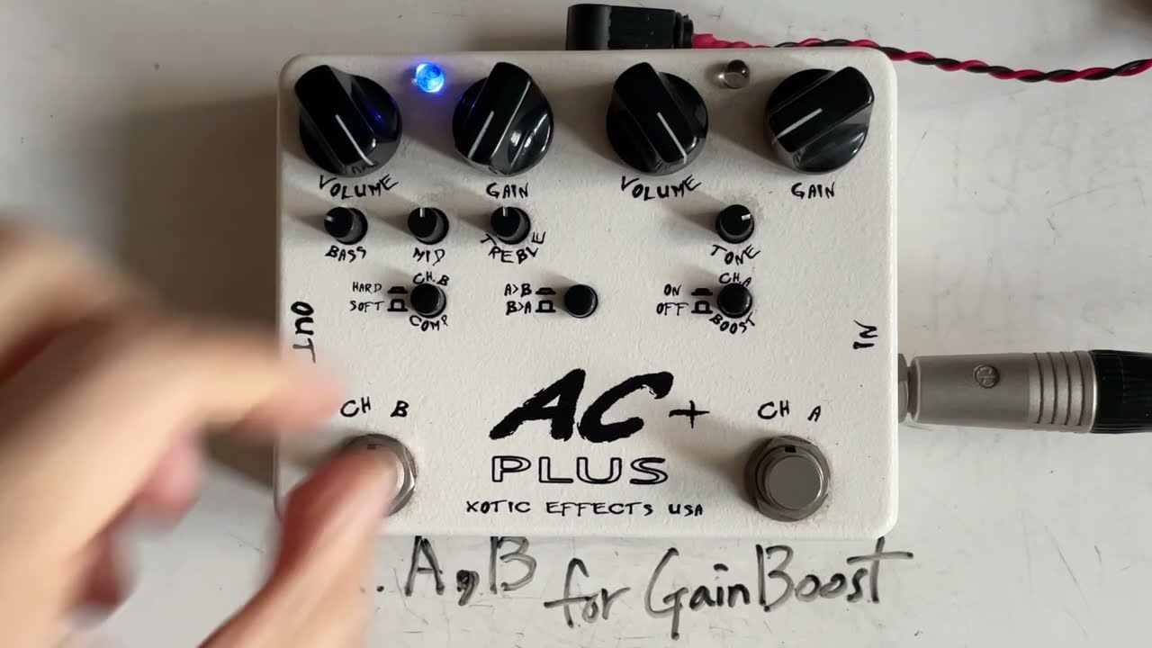 AC+RC Booster? Xotic AC Plus for Gain Boosting | Channel Comparison w/ Telecaster (no talking)
