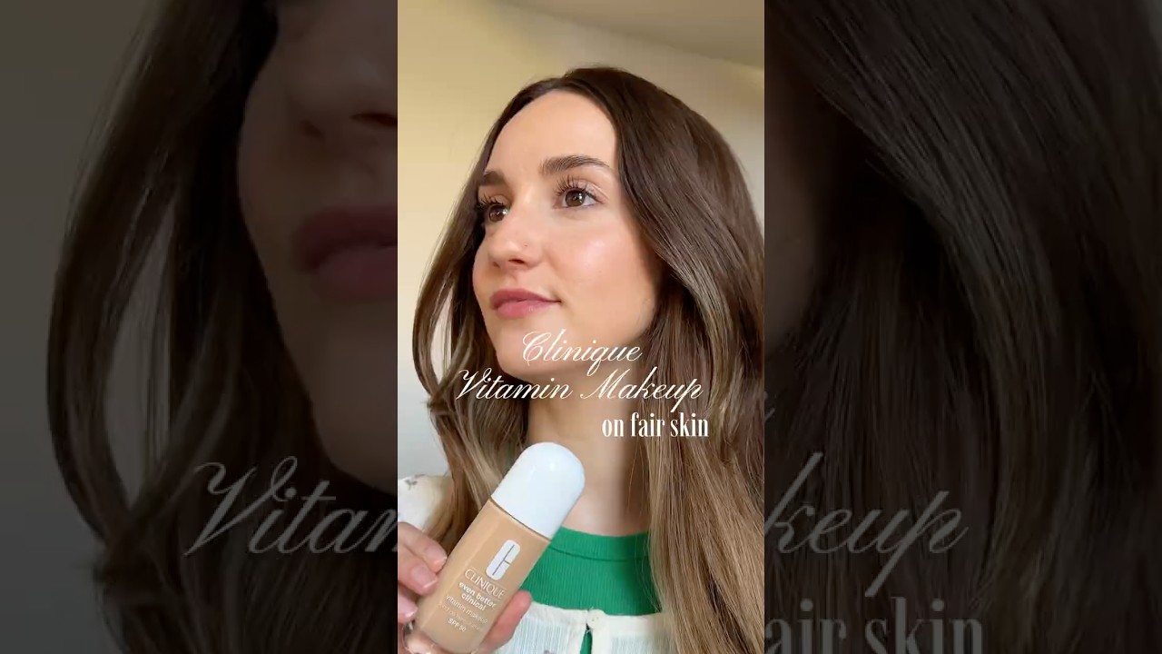 Clinique vitamin makeup on fair skin! #fairskin #fairskinmakeup #clinique #naturalmakeup