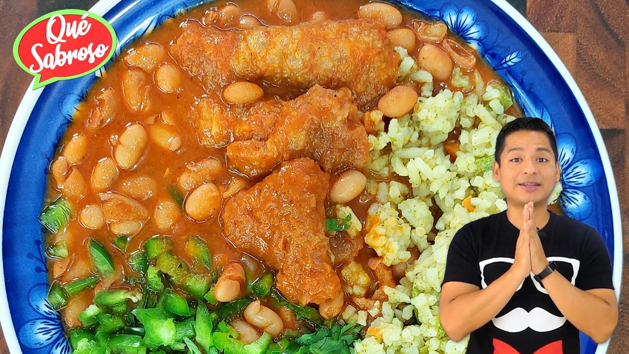 Deliciosos ❝Frijoles con Chicharrón de puerco❞  Así se Cocina en el Rancho Mexicano
