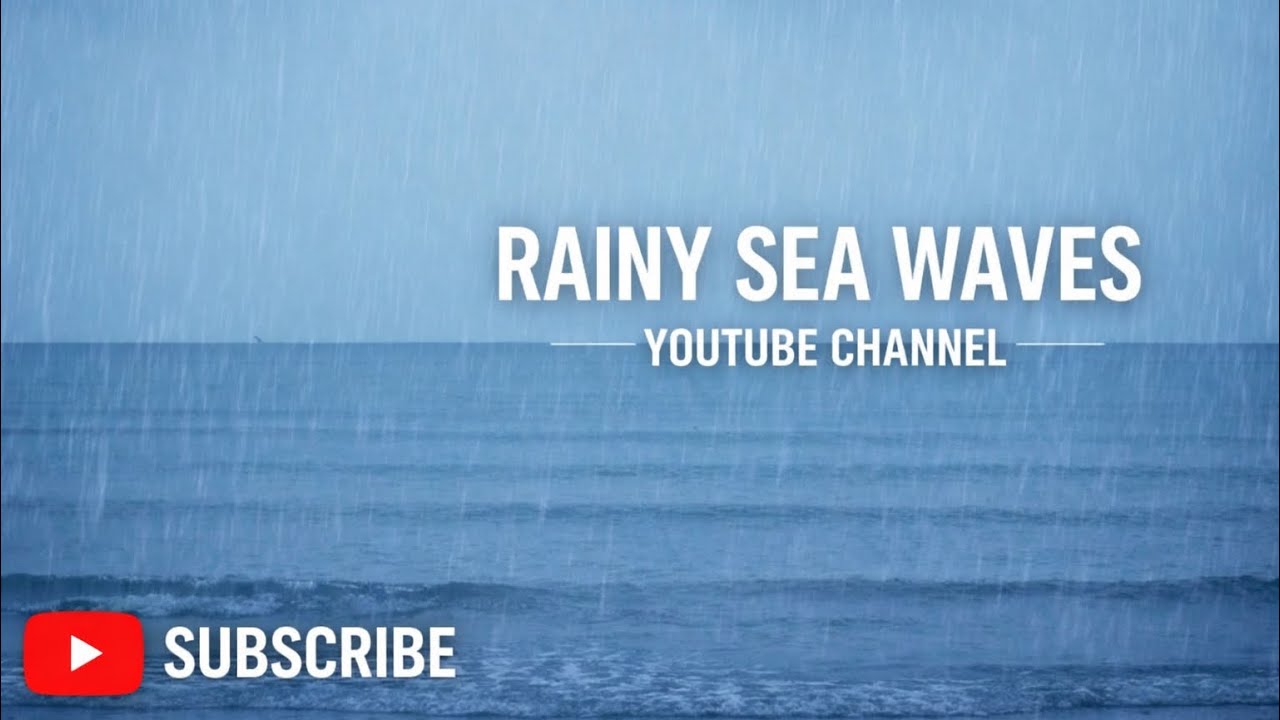 Rainy Sea Waves | Deep Ocean Rain Sounds for Sleep, Relaxation & Stress Relief