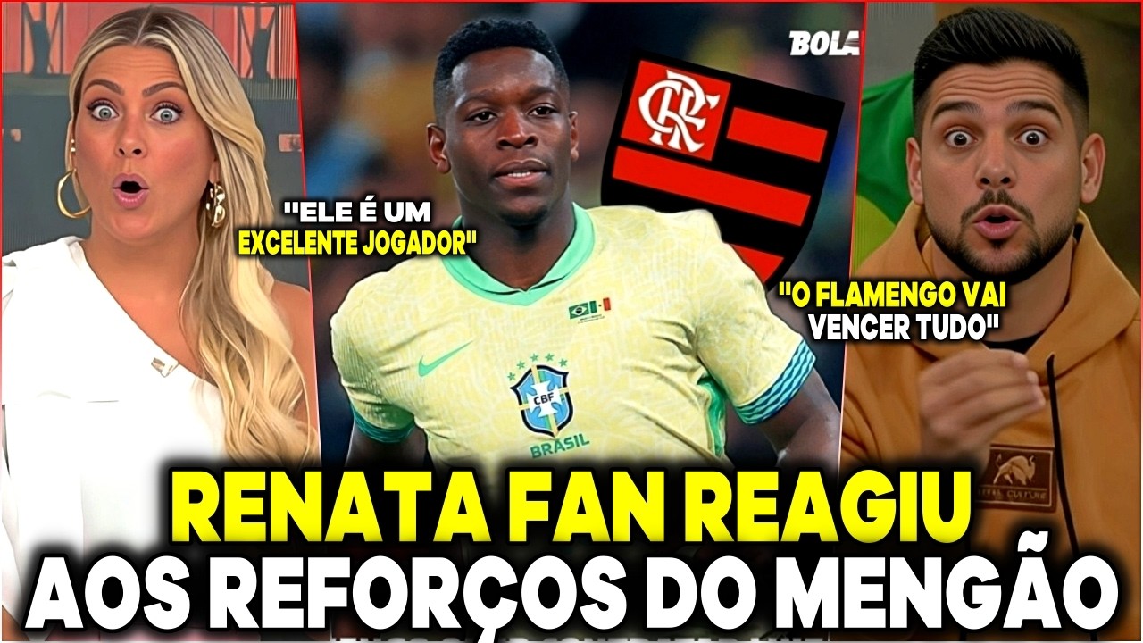 LUIZ HENRIQUE NEGOCIA COM O MENGÃO! RENATA FAN REAGIU AO REFORÇO ''VAI BRILHAR, EXCELENTE JOGADOR''
