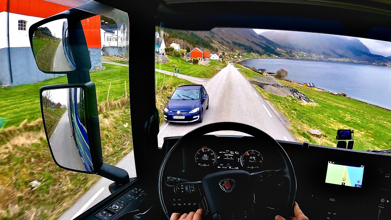 POV Driving in Norway Scania S560 - Road 652+61(Sibelco Nordic AS)