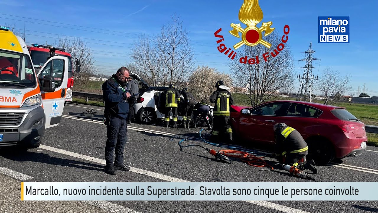 Marcallo, nuovo incidente sulla superstrada per Malpensa. Stavolta sono cinque le persone coinvolte