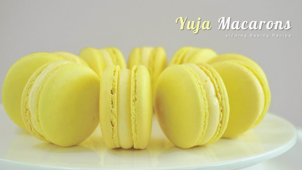 프렌치 머랭으로 상큼달콤 '유자 마카롱' 만들기 : Yuja Macaron with french meringue｜siZning