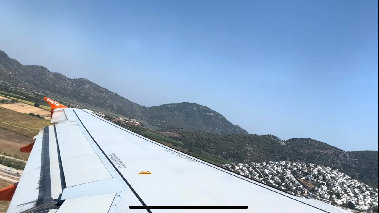 BREATHTAKING 4K Sunny Departure out of Dalaman Airport onboard EasyJet A320 | Takeoff Video
