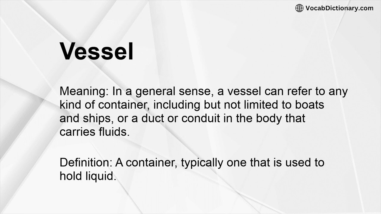 Vessel Meaning