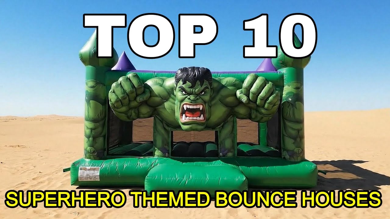 Top 10 Superhero Themed Bounce Houses according to AI