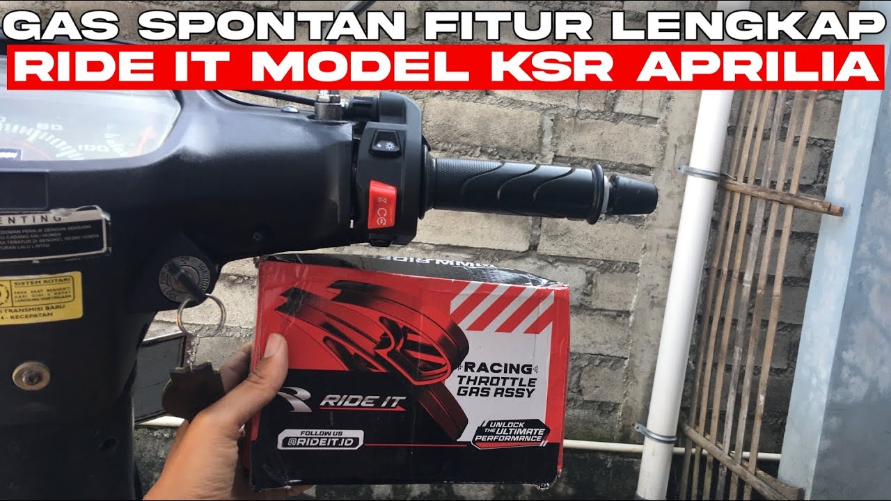 GAS SPONTAN RIDE IT MODEL APRILIA 🔥 || Kita Pasang Di Astrea Grand