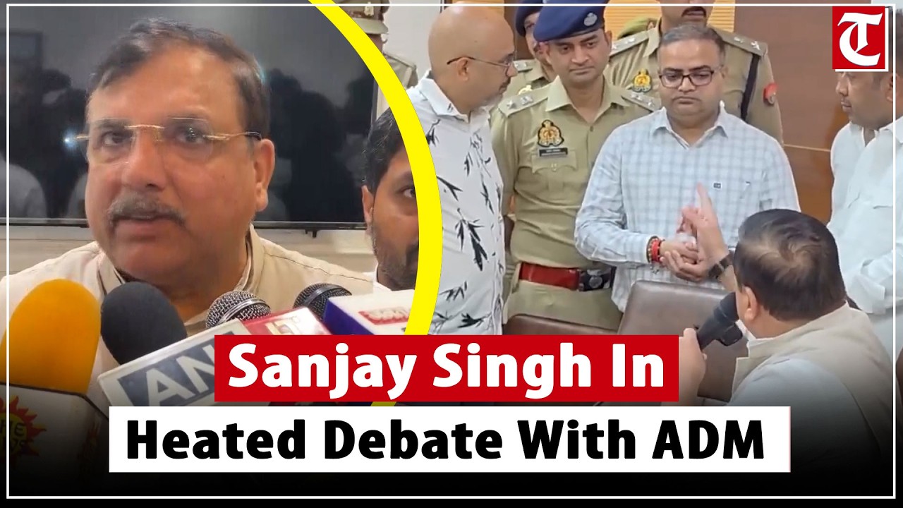 Prayagraj Clash: Sanjay Singh Argues With ADM Over Student Protest & Paper Leak Issue