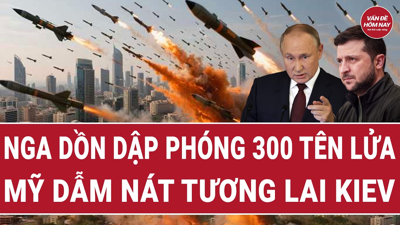 Nga dồn dập ph&oacute;ng 300 t&ecirc;n lửa xuống Ukraine, Mỹ 