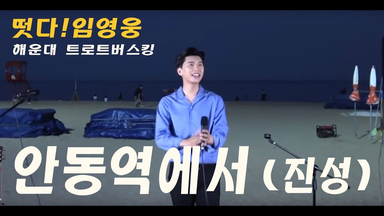 ◆ 떳다~! 임영웅 ◆ 부산 해운대 트로트버스킹 - 안동역에서 (진성) (ENG)