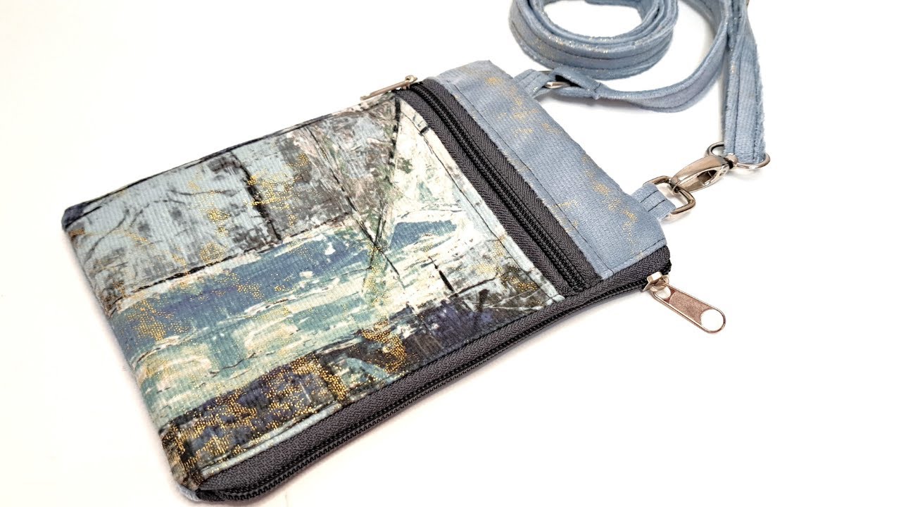 Tutorial: How to Make Mini Zipper Cross Bag for Cell Phone