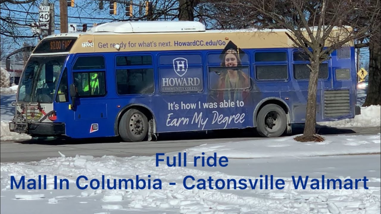 RTA Maryland El Dorado EZ Rider BRT Route 505 Mall In Columbia to Catonsville FULL RIDE (73224)