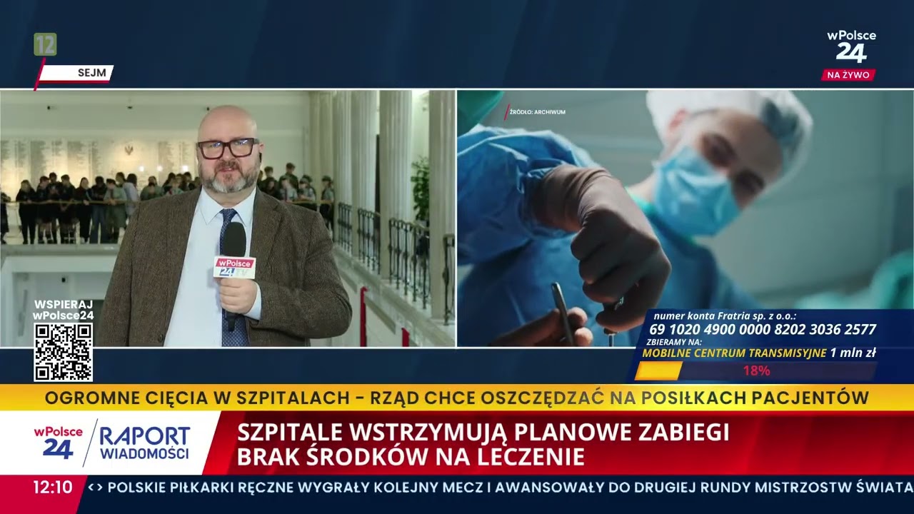 Szpitale wstrzymują planowane zabiegi. Brak środków na leczenie! Raport wPolsce24