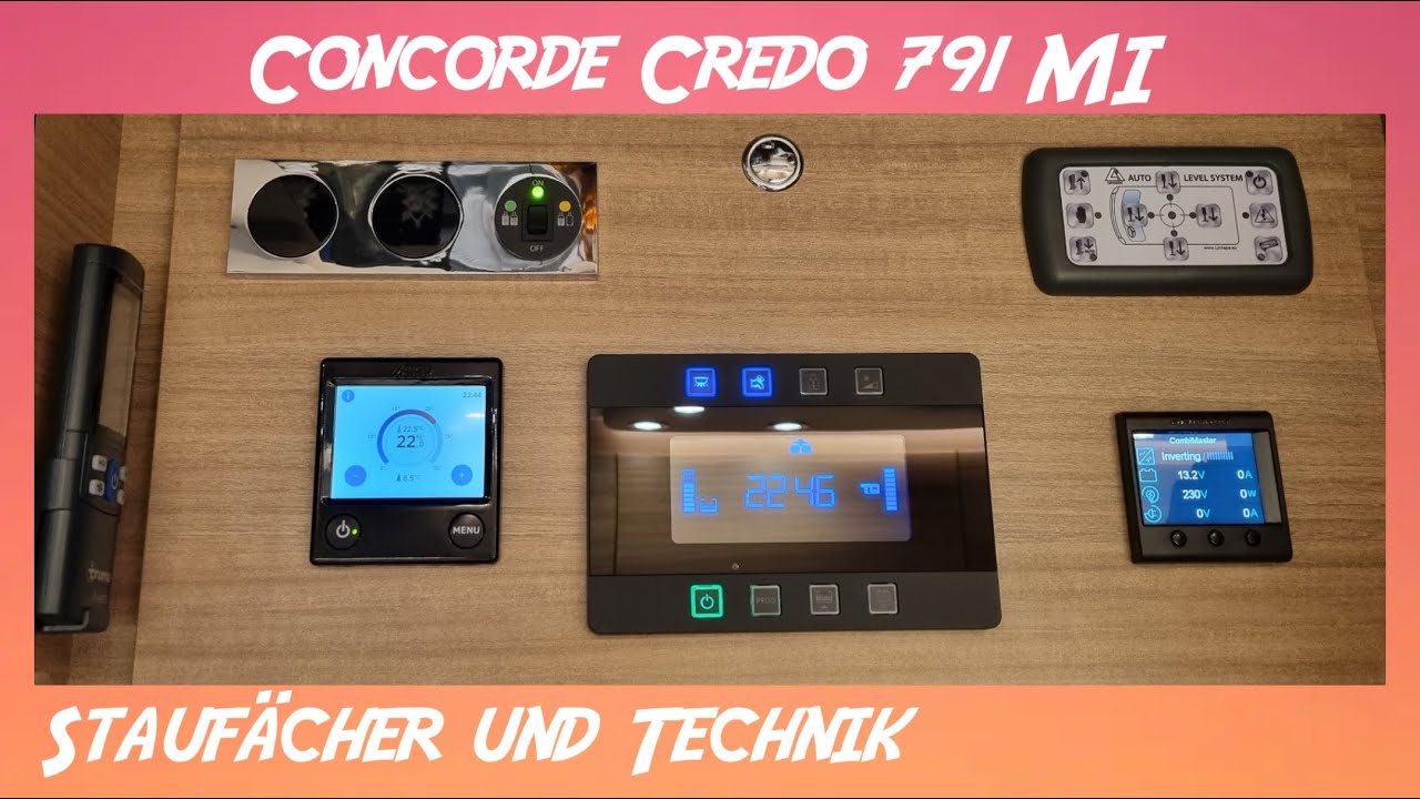 Concorde Credo 791 MI - Staufächer und Technik