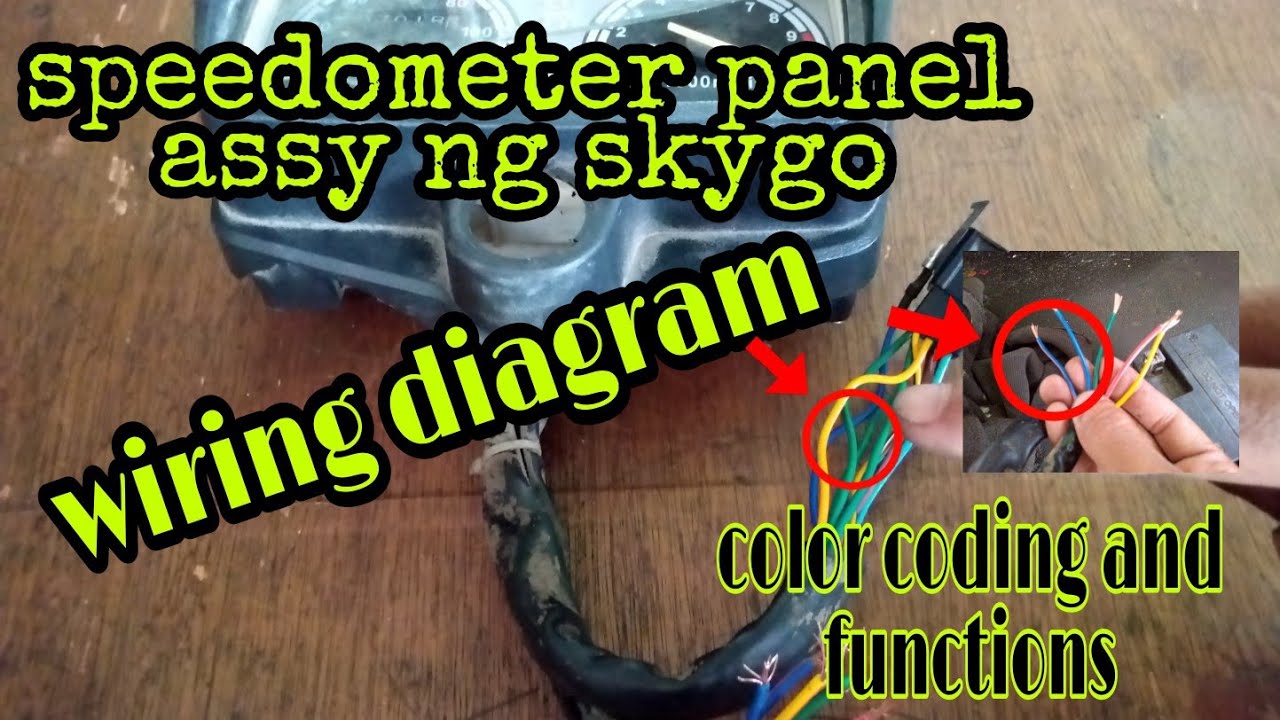 DASHBOARD SPEEDOMETER PANEL ASSY || WIRING DIAGRAM || WIRES FUNCTIONS ( SKYGO)@rdworksideas
