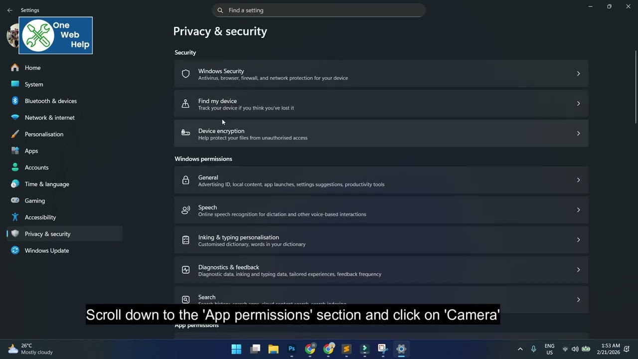 How to Manage Camera Permissions for Apps in Windows 11