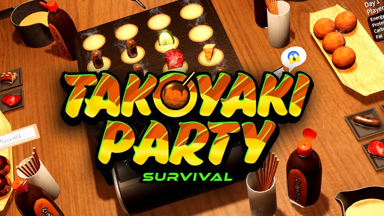Takoyaki Party - SURVIVING LUNCH (4-Player Gameplay)