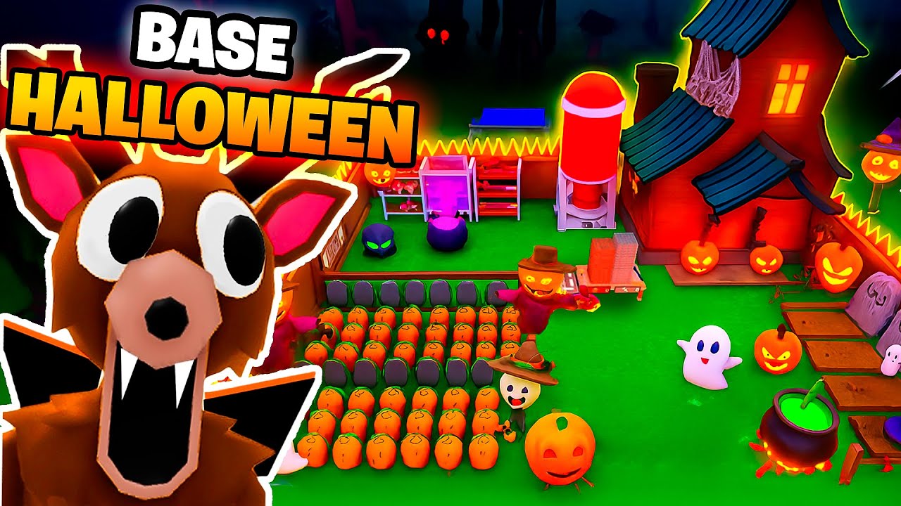 !!CONSTRUÍ UNA BASE TERROR DE HALLOWEEN EN 99 NOCHES EN EL BOSQUE!!