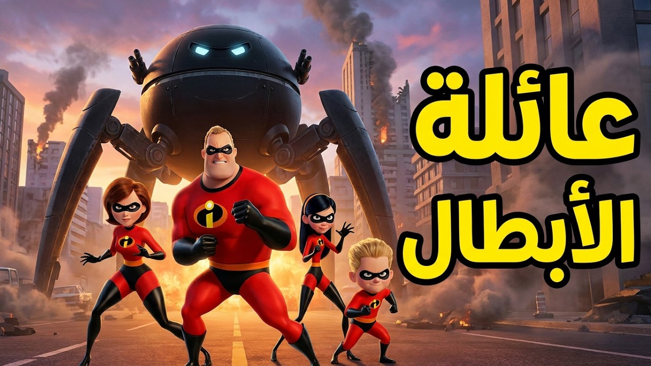 خطأ في ماضي الابطال الخارقين تسبب في تدمير العالم | ملخص فيلم The incredibles 1